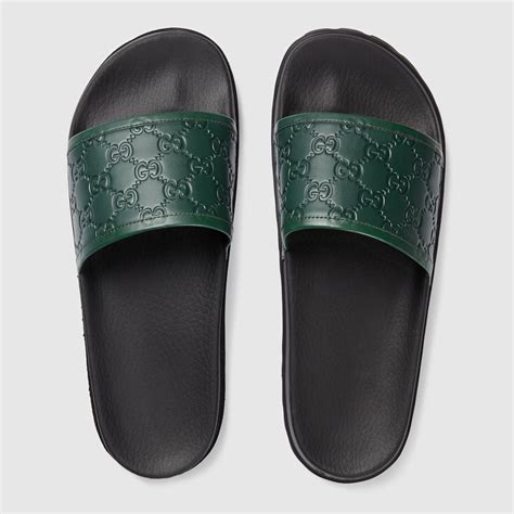 blue gucci men's slides|Gucci slides men real.